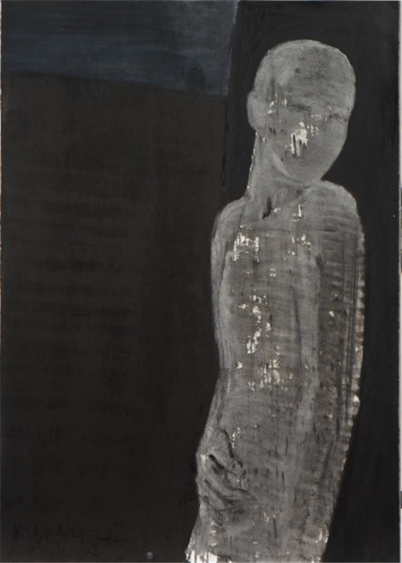 Refusal to Coming Dawn, 2003, Acrylic Ink on paper, 100X71cm