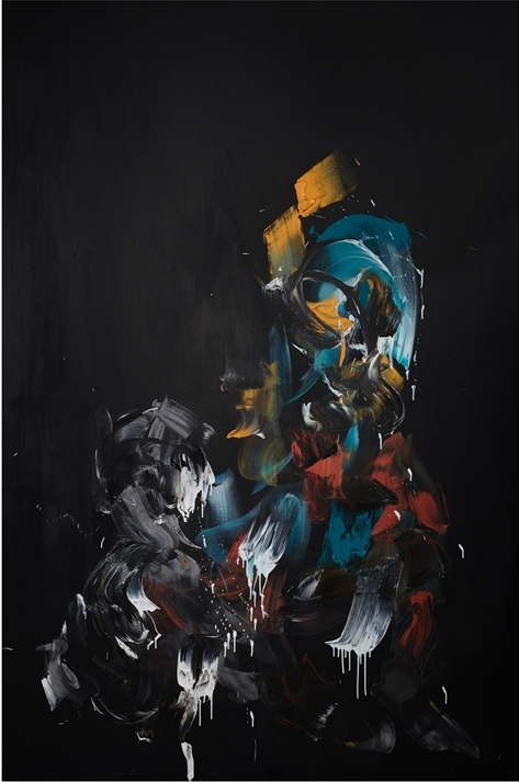 Untitled, 2021, Acrylic on Canvas, 300x200cm